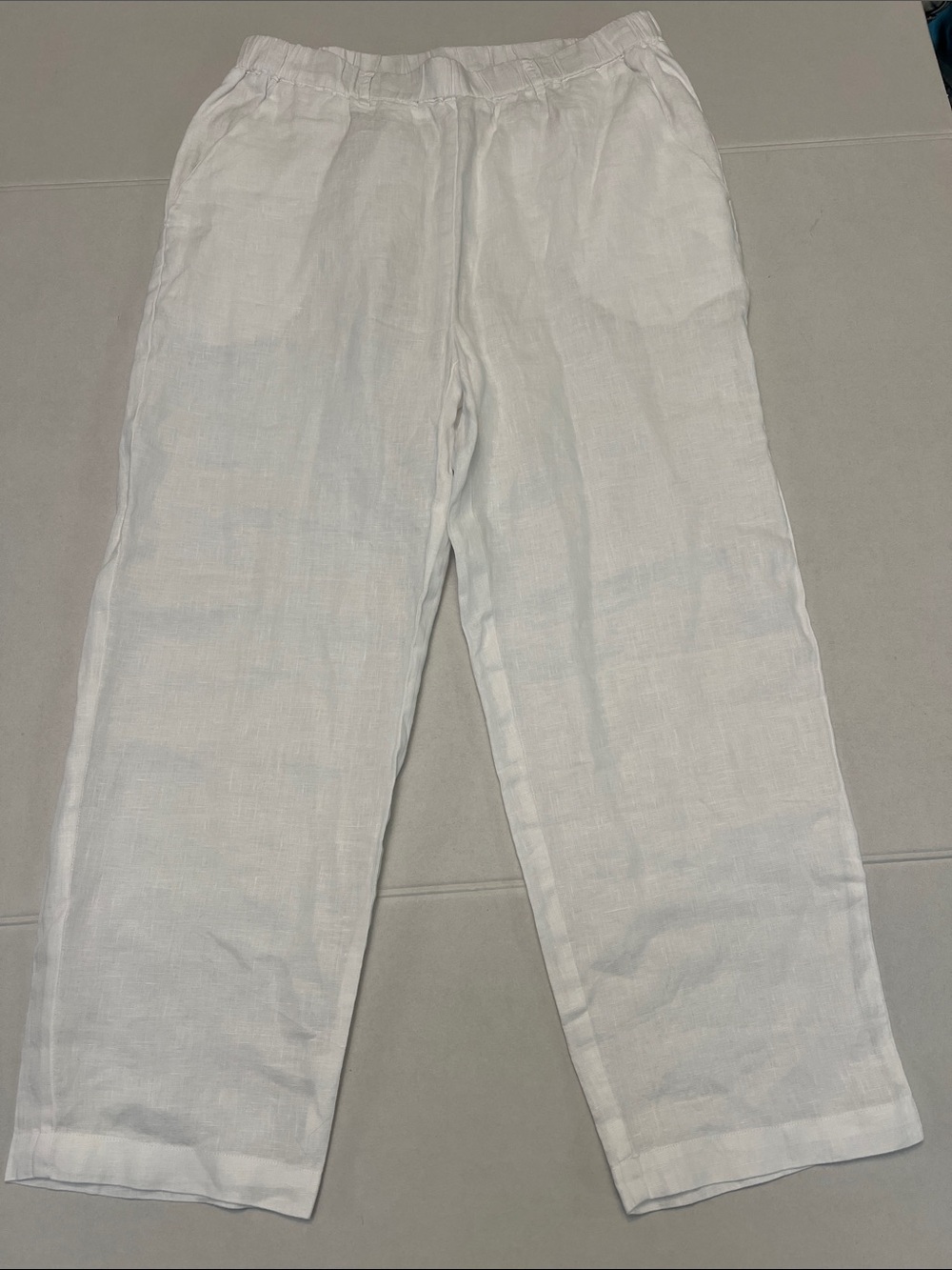 QUINCE 100% EUROPEAN LINEN WOMENS PANTS SIZE MEDIUM NEW WITHOUT TAGS - Picture 7 of 16